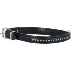 Duvo+ Crystal Chic Kunstleer Halsband Zwart 39-47cm/24mm -Huisdierbenodigdheden agradi 44407875 6.ae1cf4