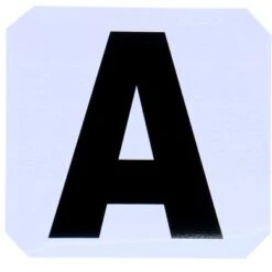 Hippotonic Manegeletters Stickers Wit 20cm X 19cm