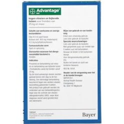 Advantage 400 Spot-On Hond 25-40kg 4 Pipetten 9 Advantage 400 Spot-On Hond 25-40kg 4 Pipetten -Huisdierbenodigdheden agradi 7002173 2.ab89ed