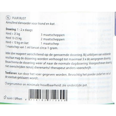 Puur Natuur Tranquil Hond/Kat 75g 7 Puur Natuur Tranquil Hond/Kat 75g - Afbeelding 5