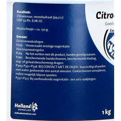 Excellent Citroenzuur 99,5 % Feed 6 Excellent Citroenzuur 99,5 % Feed - Afbeelding 4