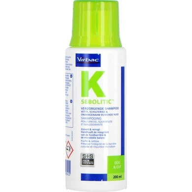 Virbac Sebolitic Huidverzorgende Shampoo Hond/Kat 200ml 3 Virbac Sebolitic Huidverzorgende Shampoo Hond/Kat 200ml