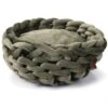Designed By Lotte Kattenmand Ziba Fluweel Groen 40x40x15cm -Huisdierbenodigdheden beeztees 42837.cc3771