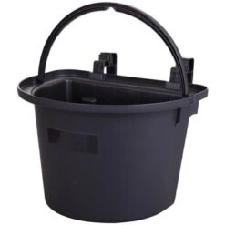 Agradi Voerbak Arturo Halfrond Beugels Handvat Zwart 14L