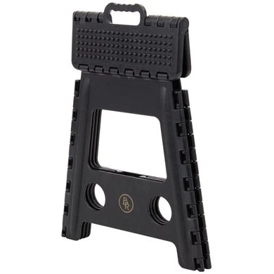 BR Opstapkrukje Kunststof Opvouwbaar Zwart 29x22x39cm 7 BR Opstapkrukje Kunststof Opvouwbaar Zwart 29x22x39cm - Afbeelding 5