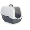 Beeztees Kattenbak Romeo Grijs Wit 57x39x41cm -Huisdierbenodigdheden bz 0400482.1d1397