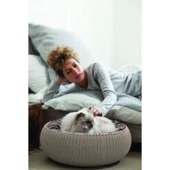Curver Cozy Pet Bed Creme Dia 50cm Hoogte 22cm -Huisdierbenodigdheden curver 226977 sfeer 1.b57bb5