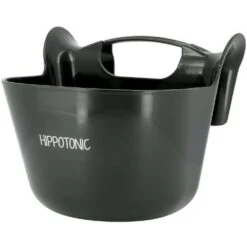 Hippotonic Voerbak Draagbaar Met Haken Zwart -Huisdierbenodigdheden ekkia z07740 704 203 002 v1.148868