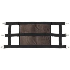 EQUITHÈME Stalgordijn Soft Zwart 121x46cm