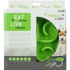 Eat Slow Live Longer Tumble Feeder Groen -Huisdierbenodigdheden hof 46172.3d8a22