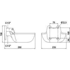 Kerbl Drinkbak G20 Gietijzer Geemailleerd 5 Kerbl Drinkbak G20 Gietijzer Geemailleerd -Huisdierbenodigdheden ke 2220201.e4e4a6