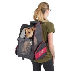 Kerbl Trolley Vacation Zwart/Rood 42x25x55 -Huisdierbenodigdheden ke 805967.72ab04