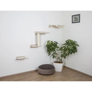 Kerbl Klimwand Zugspitze Voor Katten Beige 5-Delig 4 Kerbl Klimwand Zugspitze Voor Katten Beige 5-Delig - Afbeelding 2