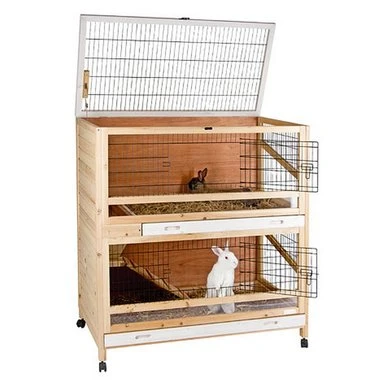 Kerbl Dierenkooi Klein Binnen Deluxe 2 Verdiep 115x60x118cm 4 Kerbl Dierenkooi Klein Binnen Deluxe 2 Verdiep 115x60x118cm - Afbeelding 2