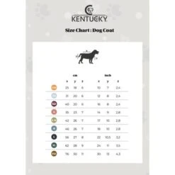 Kentucky Dog Coat Original Zwart -Huisdierbenodigdheden ken size chart dog coat 2020 sizeguide modal default.8e201b