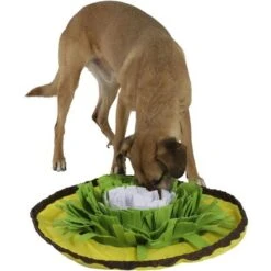 Kerbl Snuffelmat Bowl Geel/Groen/Wit 60cm -Huisdierbenodigdheden kerbl 8074921t.e63982