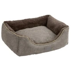 Kerbl Pluche Bed Samuel Zilver/Donkergrijs 50x40x15cm