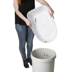 Kerbl Kattenbak Furba Met Reinigingszeef Beige/Blauw -Huisdierbenodigdheden kerbl 815843mood05.1cc376