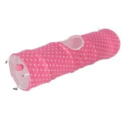 Kerbl Katten Tunnel Puntino Roze/Wit 100cm