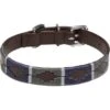Kieffer Hondenhalsband Buenos Aires Bruin/Grijs/Blauw -Huisdierbenodigdheden kieffer 538 a buenos aires hundehalsband dogcollar brown chrome 2.f54993
