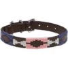Kieffer Hondenhalsband Buenos Aires Bruin/Blauw/Roze -Huisdierbenodigdheden kieffer 538 d buenos aires hundehalsband dogcollar brown chrome 2.9cfab0