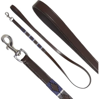 Kieffer Hondenriem Buenos Aires Bruin/Grijs/Blauw 160cm 4 Kieffer Hondenriem Buenos Aires Bruin/Grijs/Blauw 160cm - Afbeelding 2