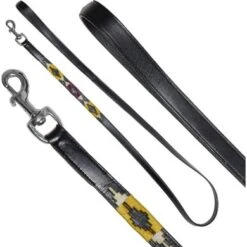 Kieffer Hondenriem Buenos Aires Zwart/Cream/Bordeaux 160cm -Huisdierbenodigdheden kieffer 539 c buenos aires hundeleine doglead black chrome 1.c31130