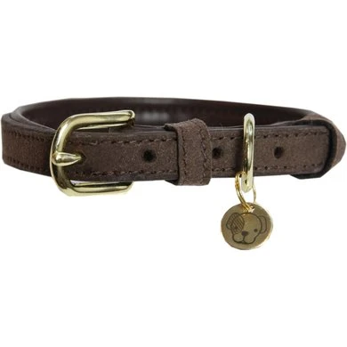 Kentucky Halsband Velvet Leather Brown 4 Kentucky Halsband Velvet Leather Brown - Afbeelding 2
