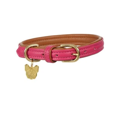 Digby & Fox Halsband Leer Roze 3 Digby & Fox Halsband Leer Roze
