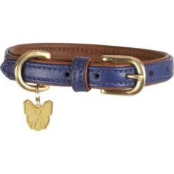 Digby & Fox Halsband Leer Navy