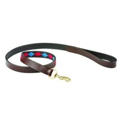 Weatherbeeta Hondenriem Polo Beaufort/Brown/Pink/Blue M