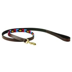 Weatherbeeta Hondenriem Polo Cowdray/Brown/Pink/Blue/Yellow M