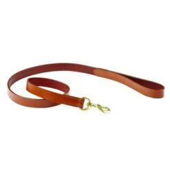 Weatherbeeta Dog Lead Leather Tan M